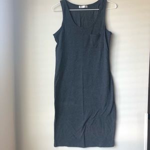 GIORDANO charcoal gray sleeveless onepiece